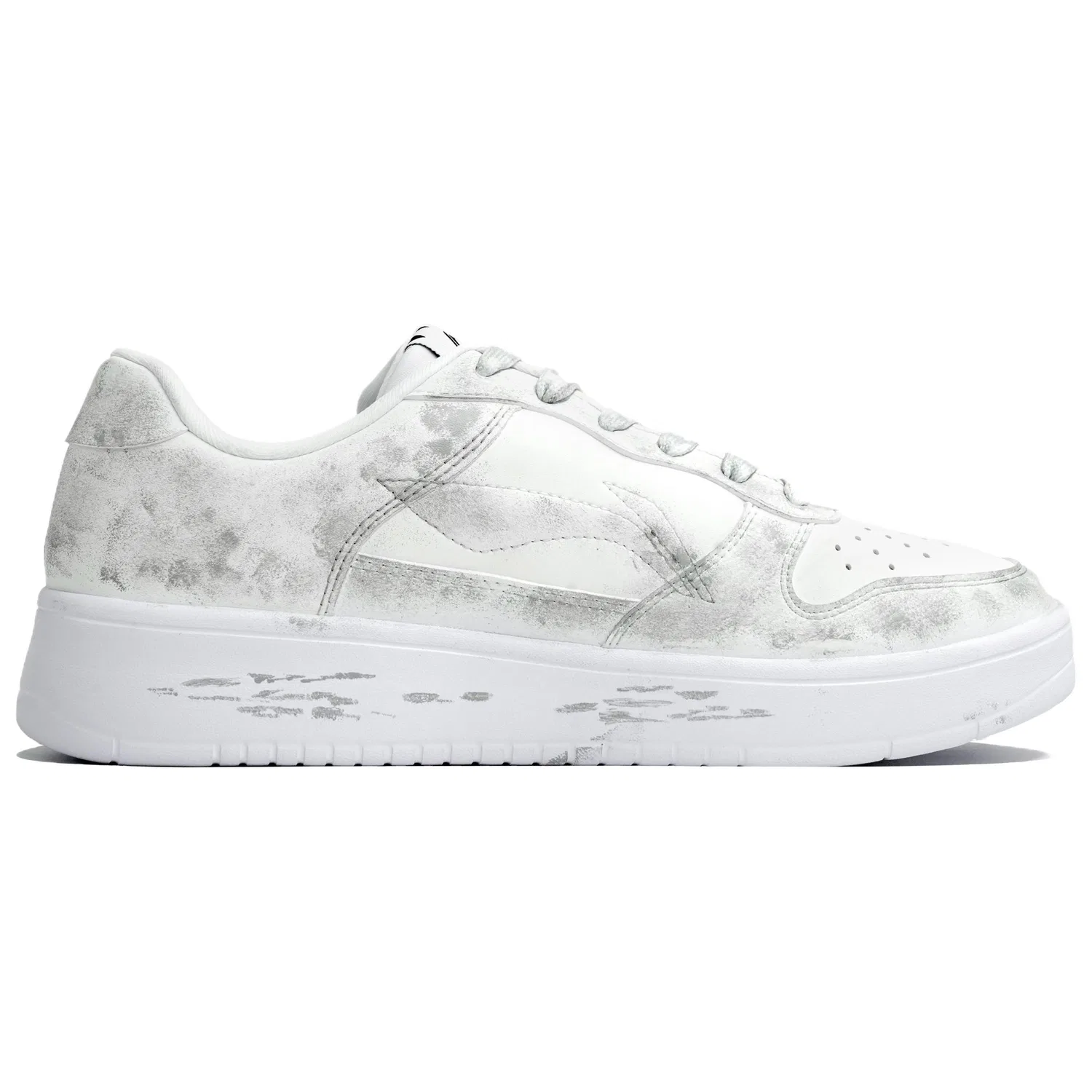 Кроссовки скейтбордические Li-Ning Wan Hua Nong серо-белые — фото 4