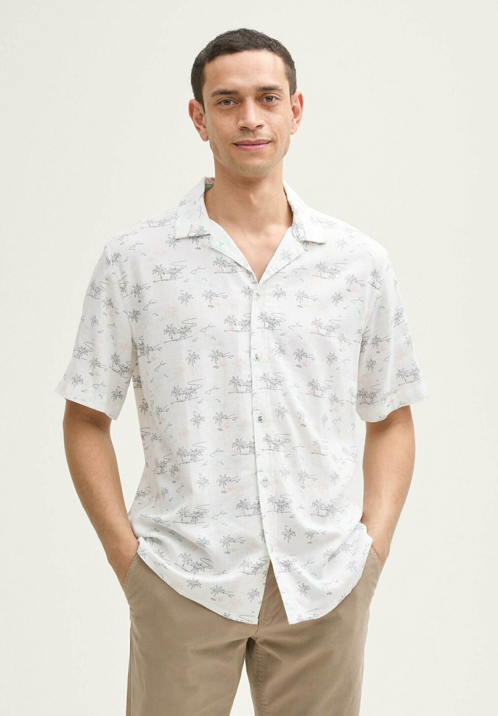 

Рубашка REGULAR FIT KURZARM TOM TAILOR, белый