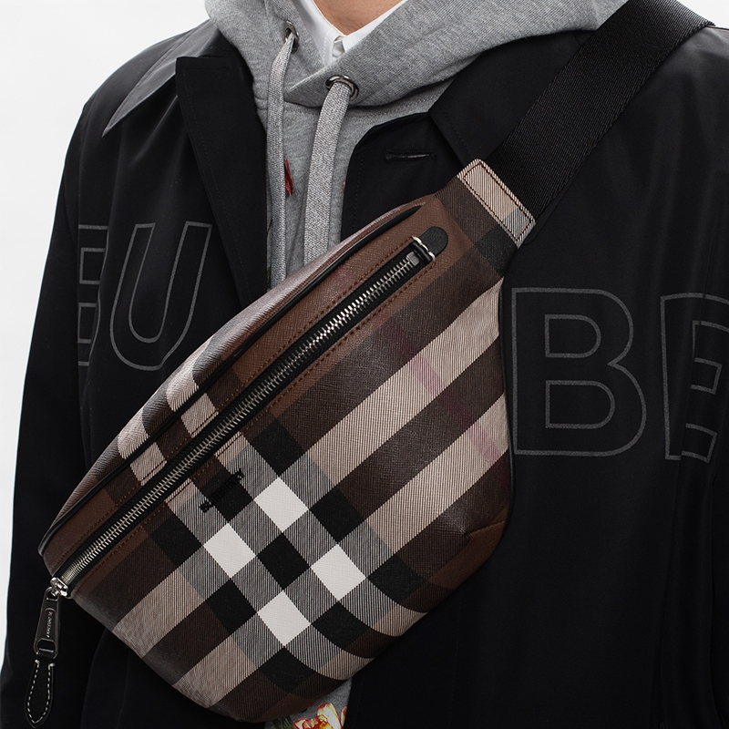 Сумка кросс-боди Burberry Birkin Brown, одноплечевая, классическая, мужская — фото 4