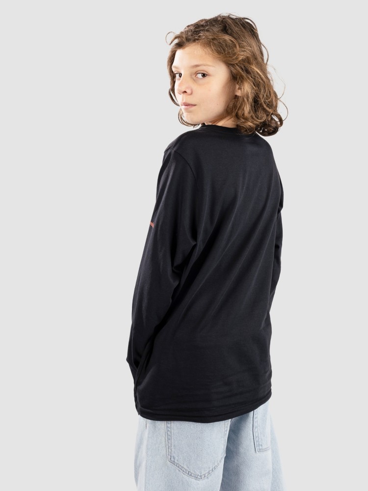 Лонгслив Columbia Dobson Pass Kids Longsleeve T-Shirt, black/ hillscape — фото 2
