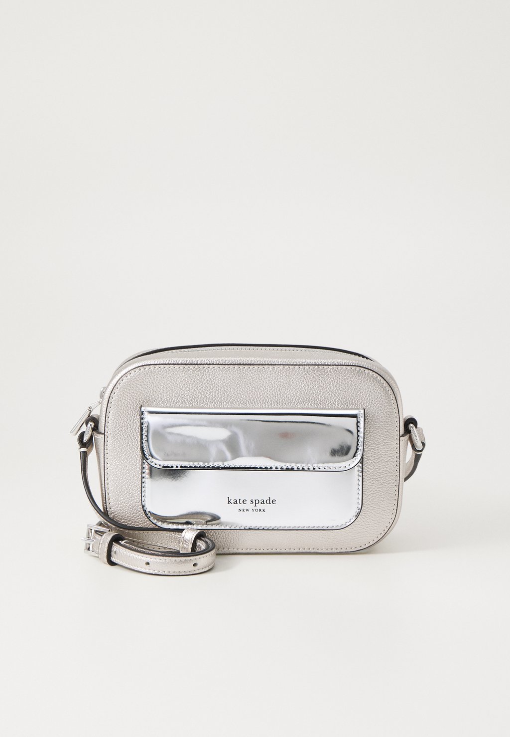 

Сумка через плечо PEBBLED METALLIC kate spade new york, серебристый
