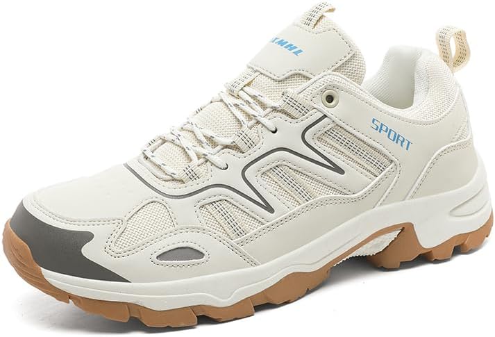 

Мужские летние походные ботинки MissLetty с дышащей сеткой и улучшенной устойчивостью сцепления, бежевый