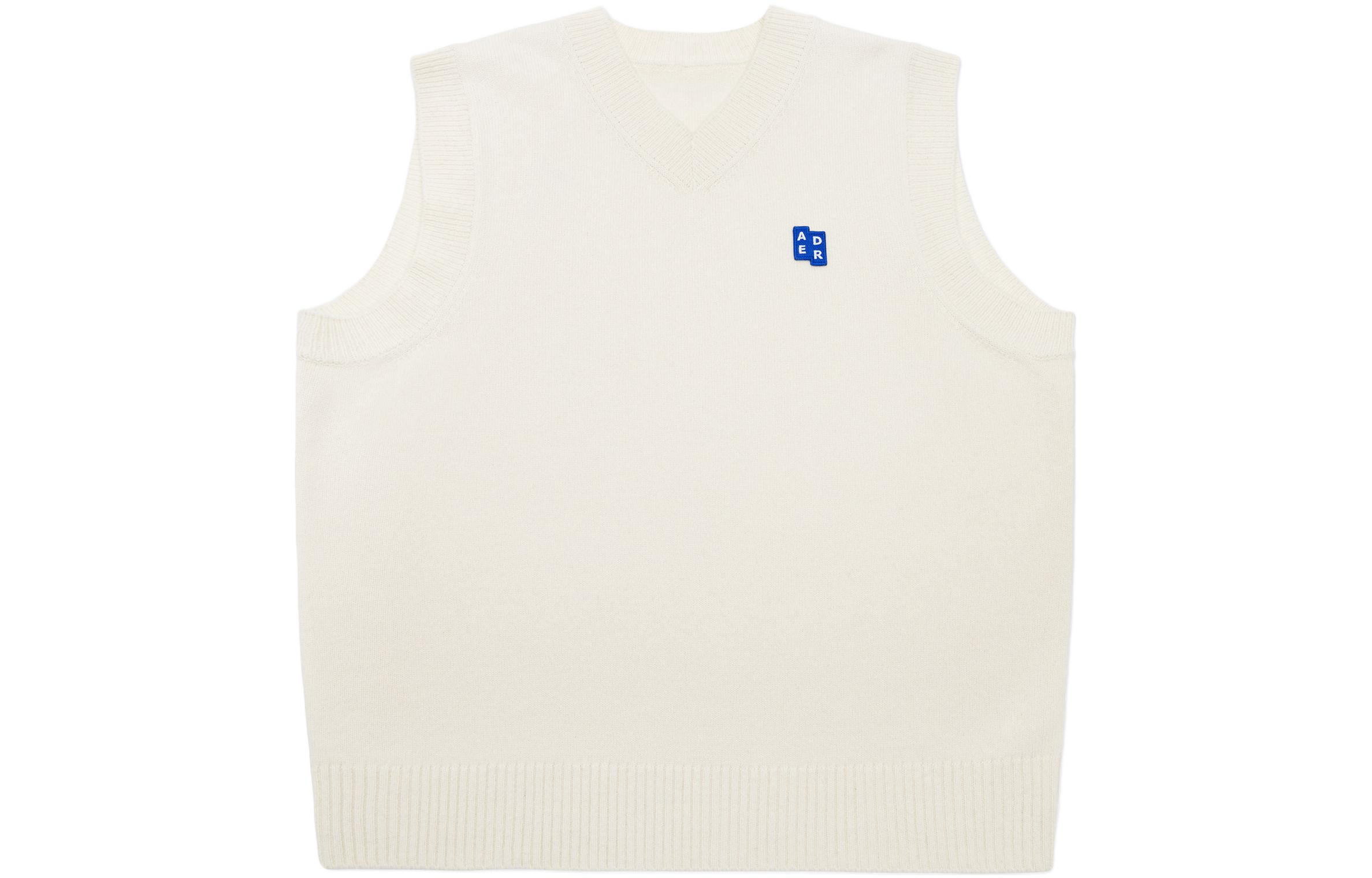 

Вязаный жилет с V-образным вырезом ADER ERROR, серовато-бежевый