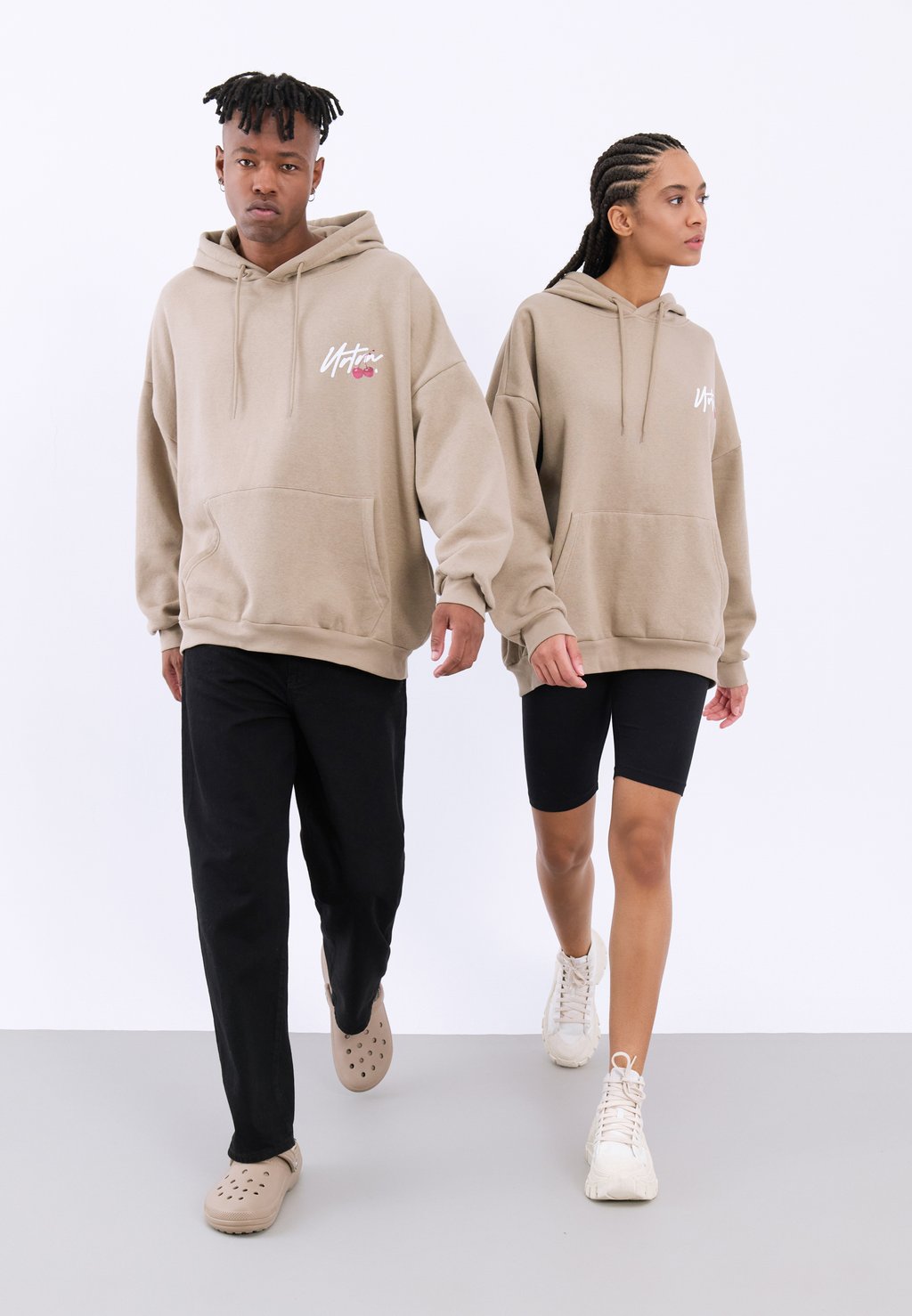 

Толстовка SCRIPT BACK BRANDING HOODIE GRAPHIC UNISEX YOURTURN, серо-коричневый