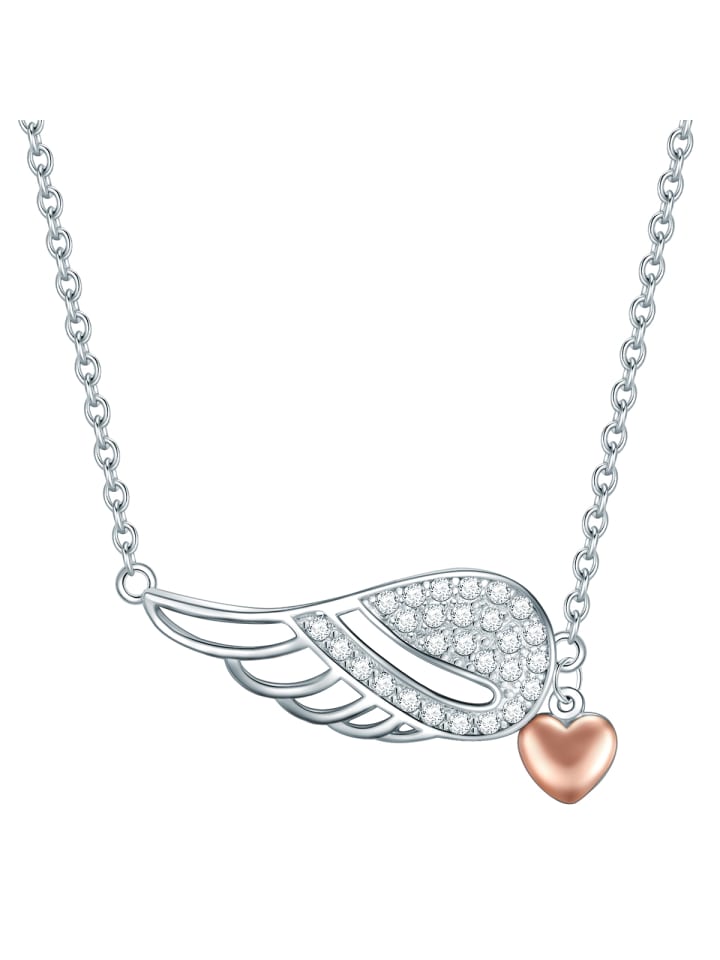 

Rafaela Donata Колье в форме сердца и крыльев, стерлинговое серебро, кубический цирконий в серебре