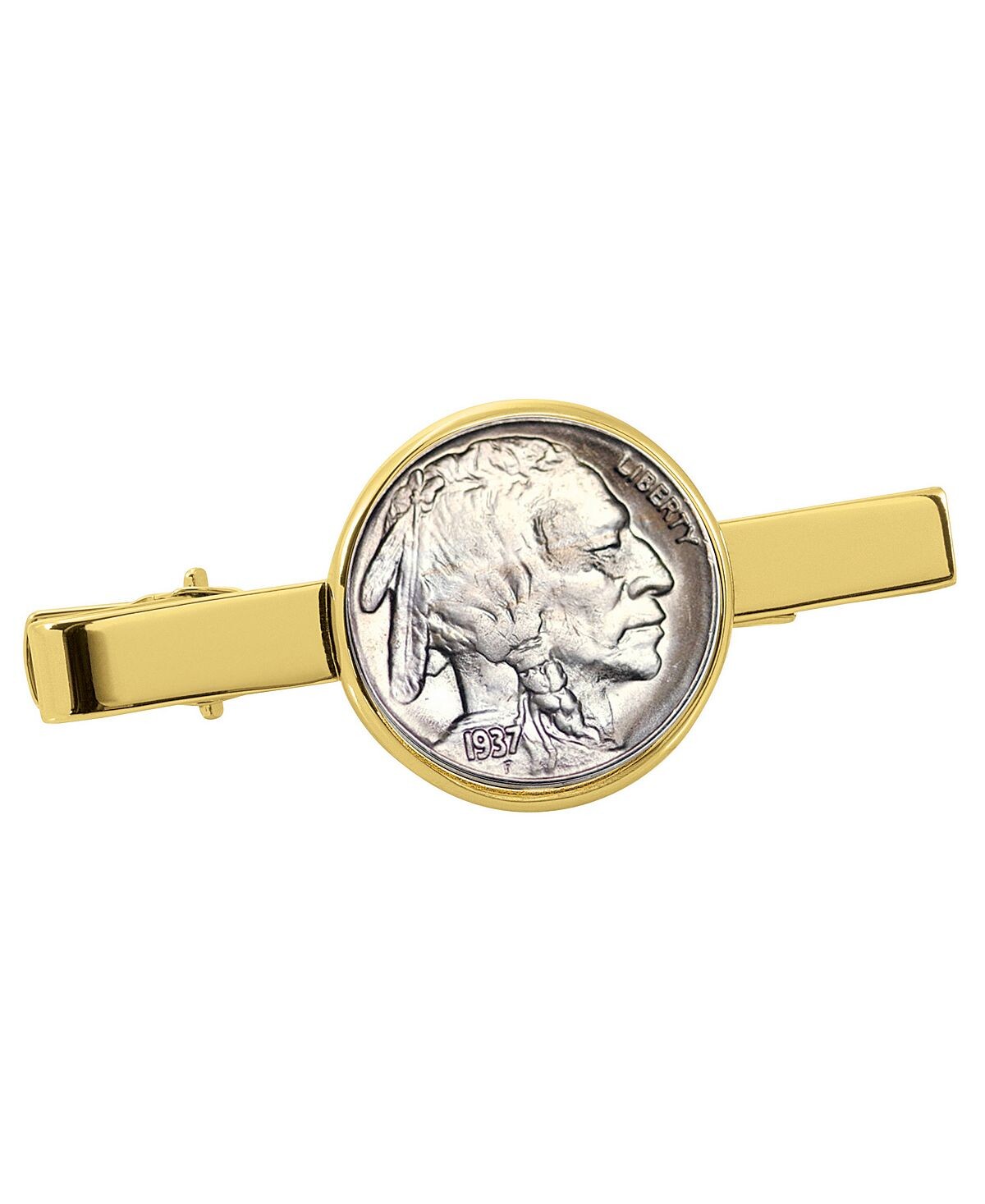 

Зажим для галстука в виде никелевой монеты Buffalo American Coin Treasures