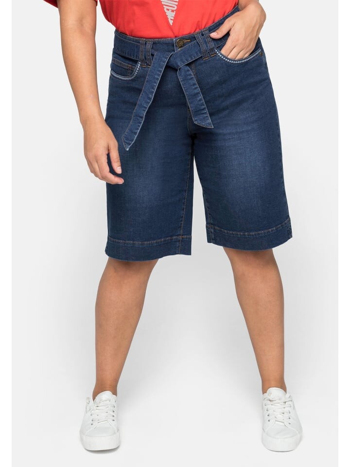 

Джинсовые шорты sheego, цвет blue denim, Черный, Джинсовые шорты sheego, цвет blue denim