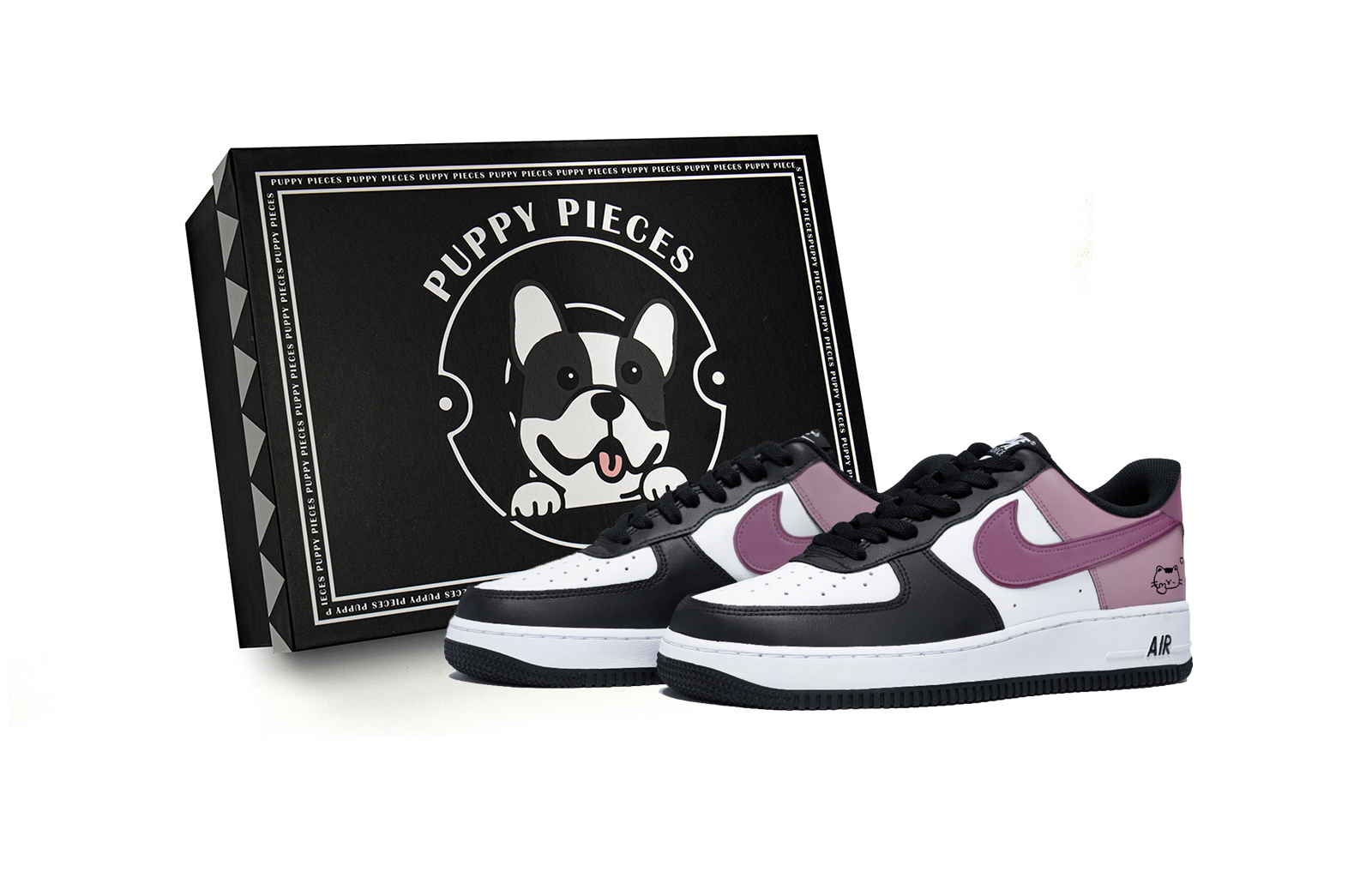 

Nike Кроссовки Air Force 1 Low Top для скейтбординга, мужские, белые, розовые