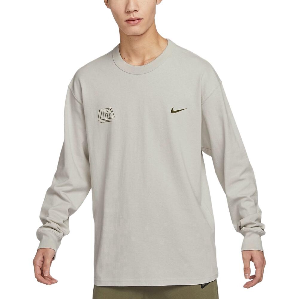 Футболка мужская молочно-чайного цвета Nike, бежевый — фото 4