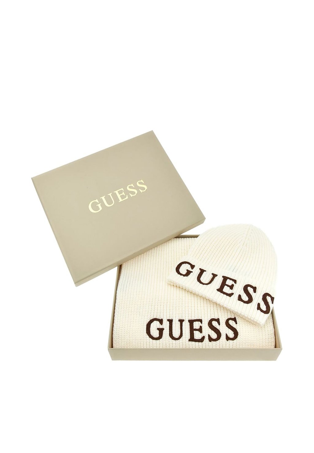 

Шарф SET Guess, молочный