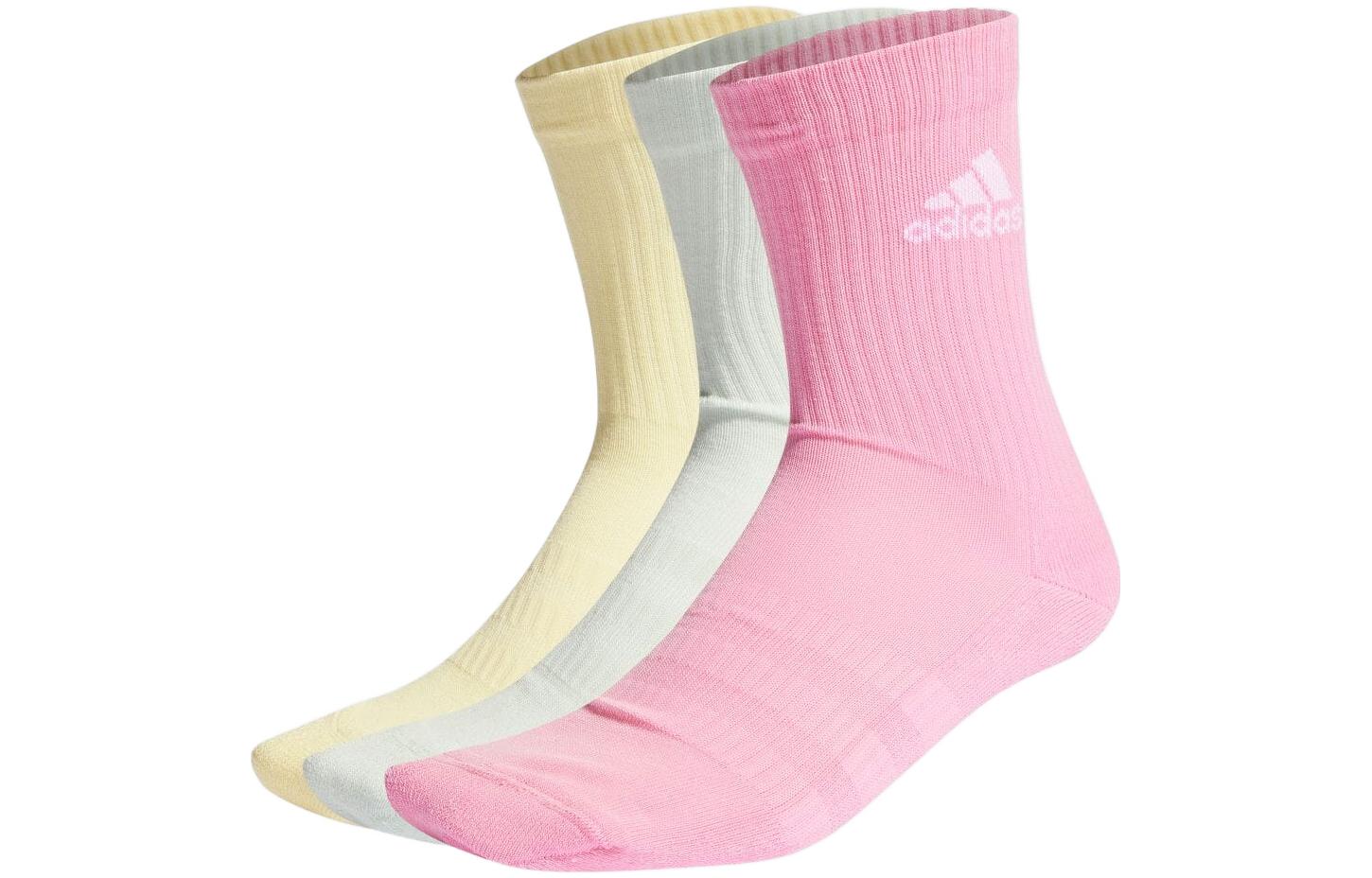 

Носки унисекс до середины голени Adidas, 3-Pack (Pink+Sky Blue+Light Yellow)