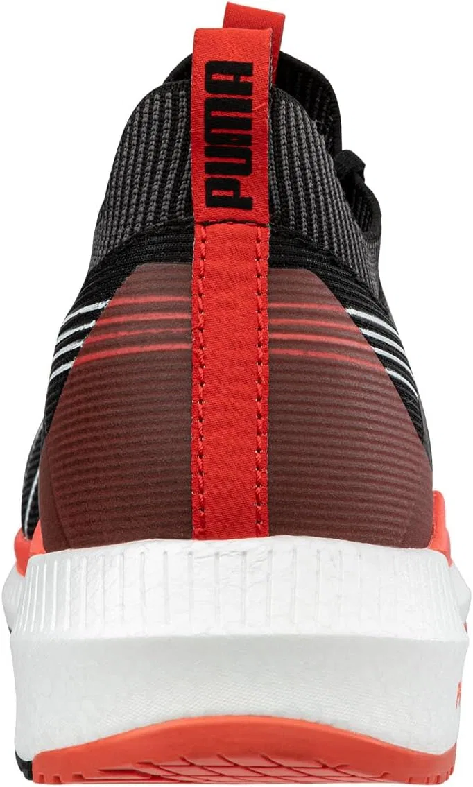 Мужские защитные кроссовки PUMA Turbo Low S1PS ESD с защитным носком, противоскользящим покрытием, легкие, Black Red — фото 4