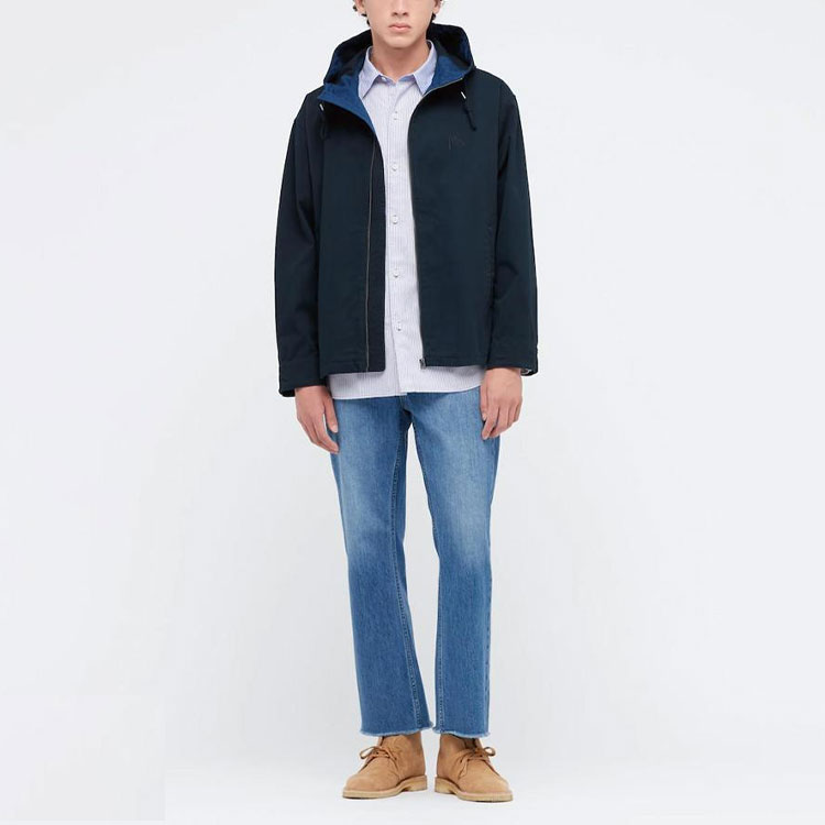 UNIQLO Куртка JW Anderson мужская синяя, Navy Blue — фото 4