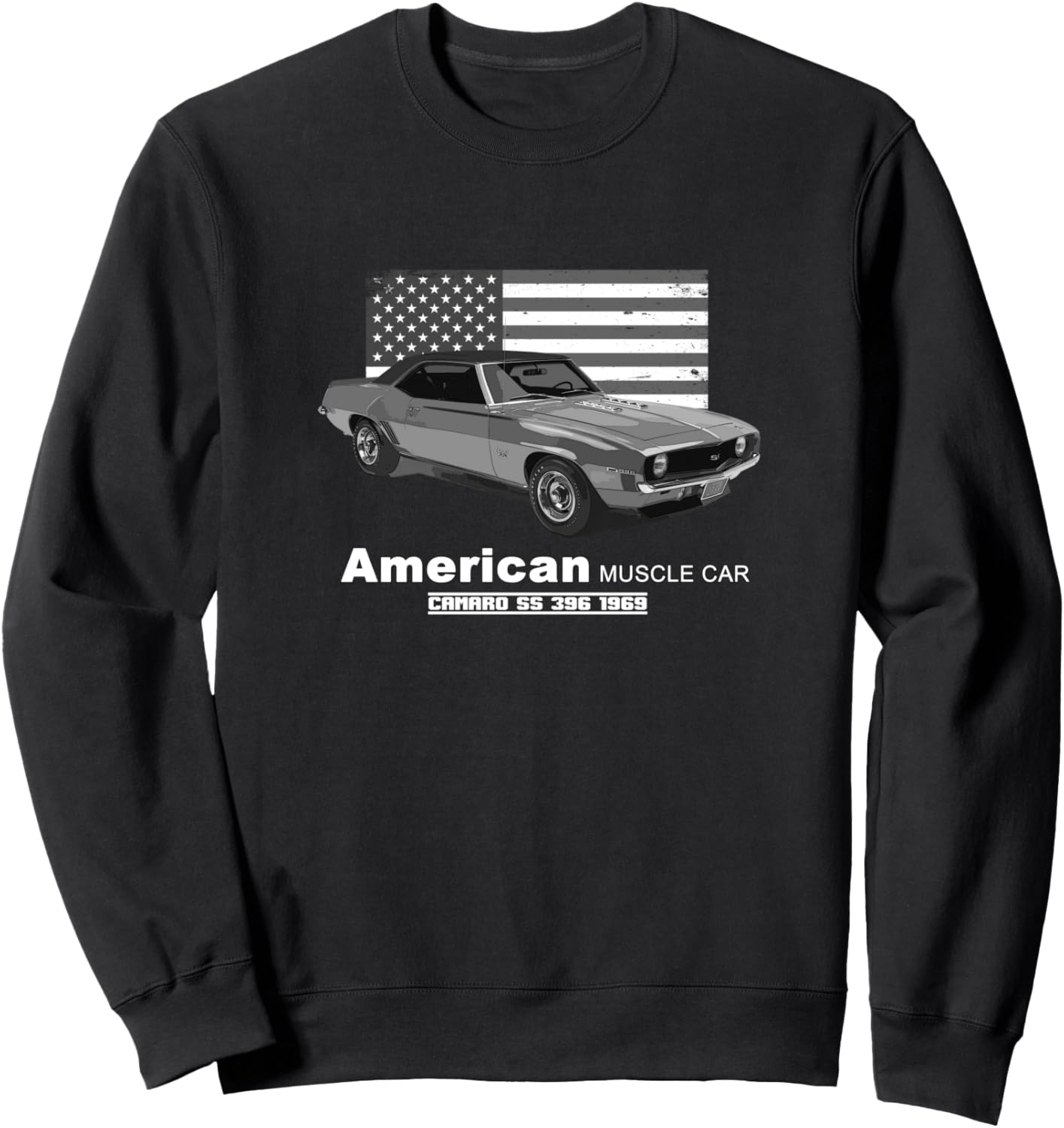 

SS 396 Американская маслкар 60-х и 70-х годов. Старое - золото. Толстовка Classic American Muscle Car Vintage Retro