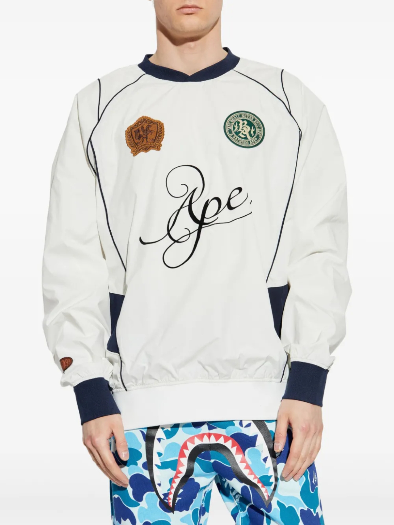 

Толстовка с аппликацией логотипа BATHING APE A Bathing Ape, белый