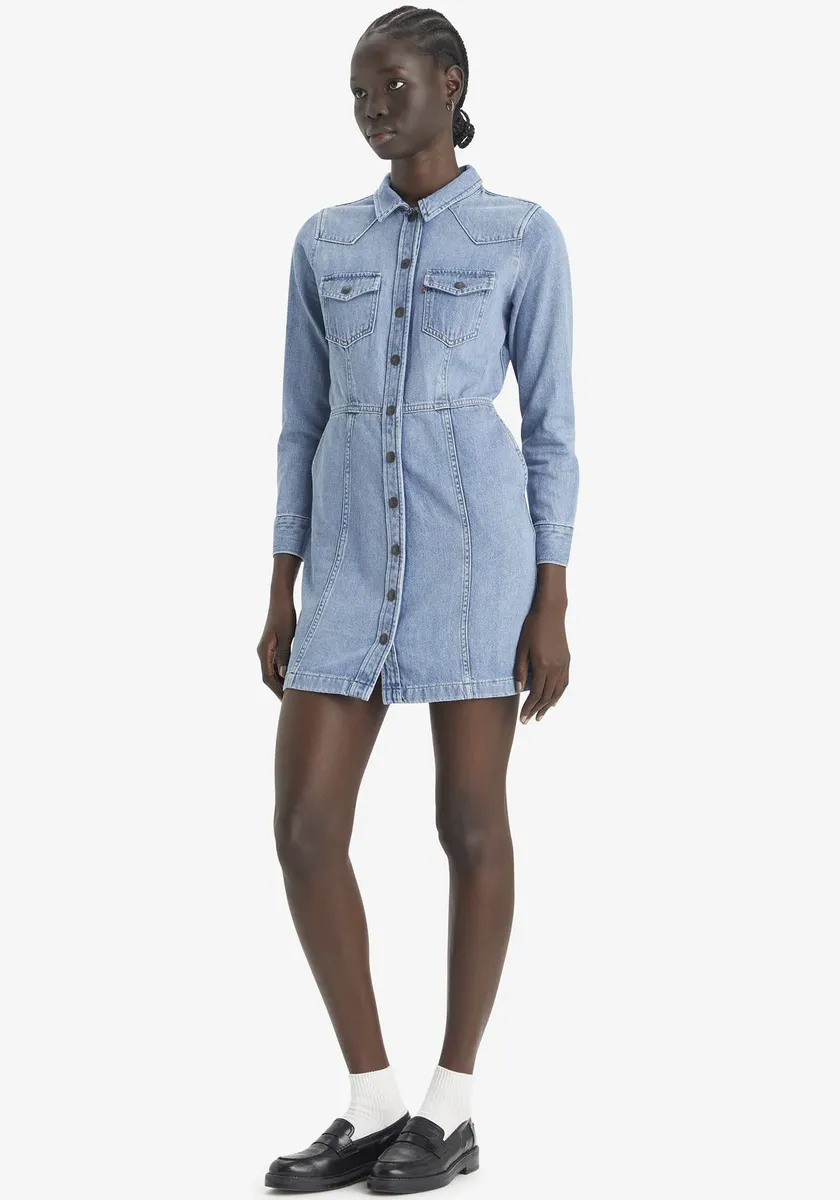 

Джинсовое платье Levi's "FLYNN WESTERN CORE DRES" (новая коллекция), синий