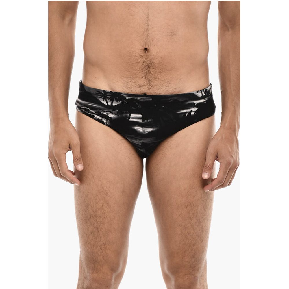 

Пляжные принт плавки-комбинация Dsquared2, Black
