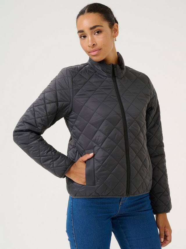 

Стеганая куртка loreen diamond KAFFE, цвет Black Oyster
