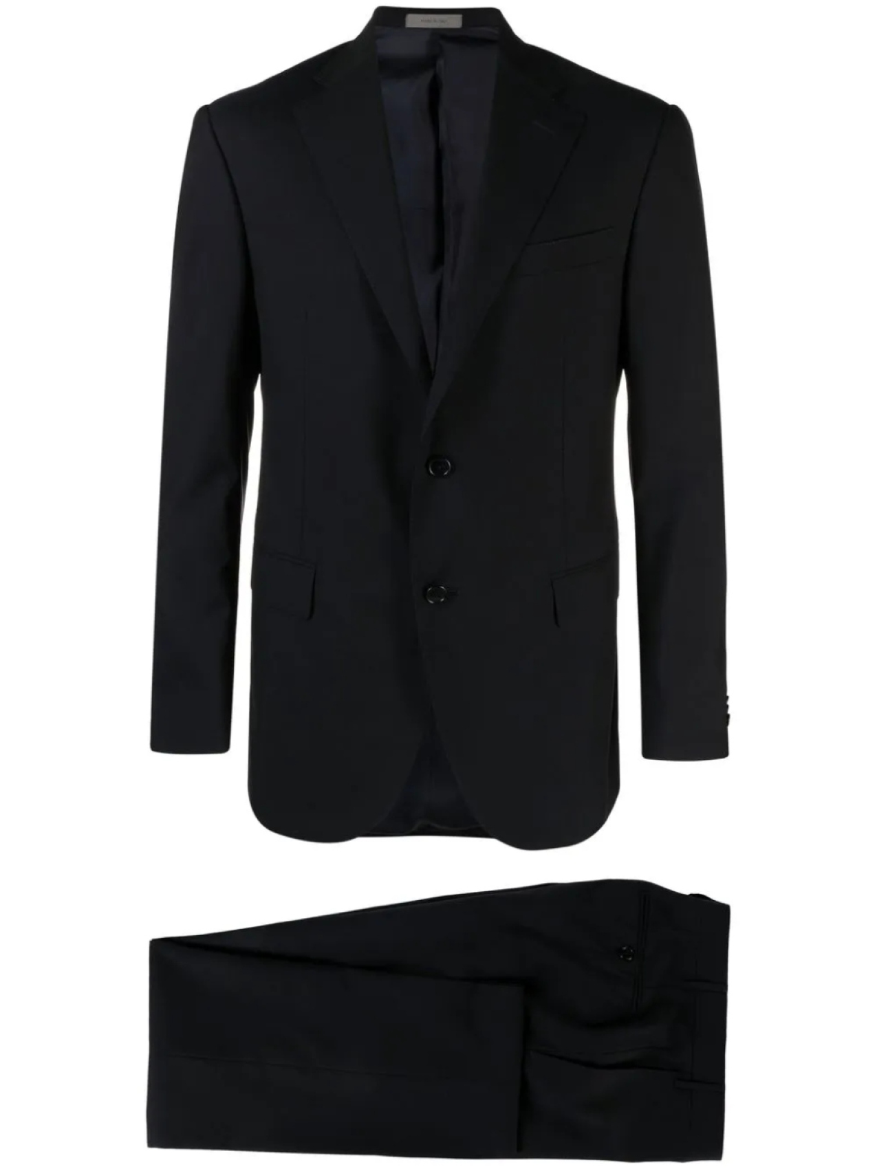 

Corneliani костюм из вирджинской шерсти с однобортным пиджаком, синий