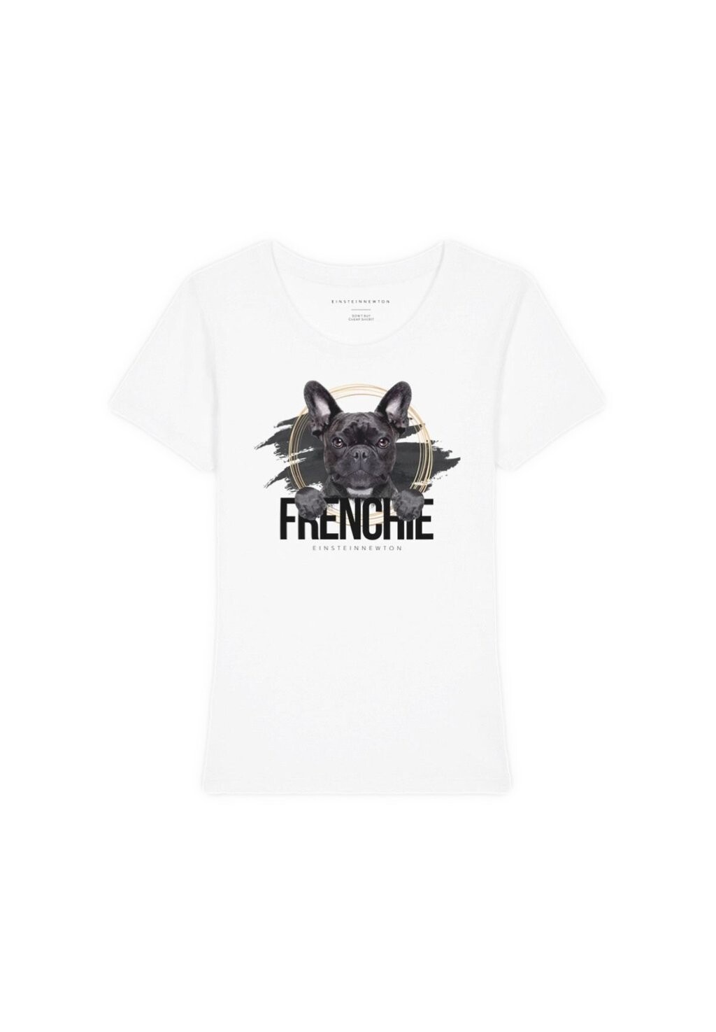 

Футболка с принтом FRENCHIE RODEO Einstein Newton, белый