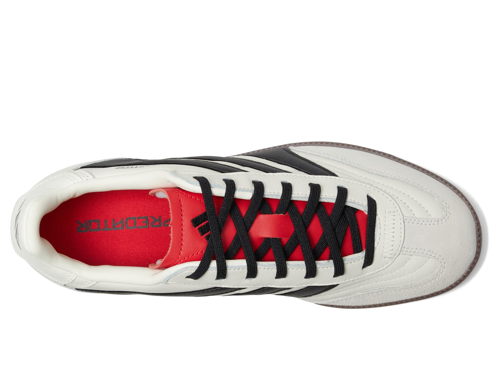 Кроссовки Unisex adidas Predator Freestyle Indoor Soccer Cleats, цвет Off White/Black/Pure Ruby — фото 2