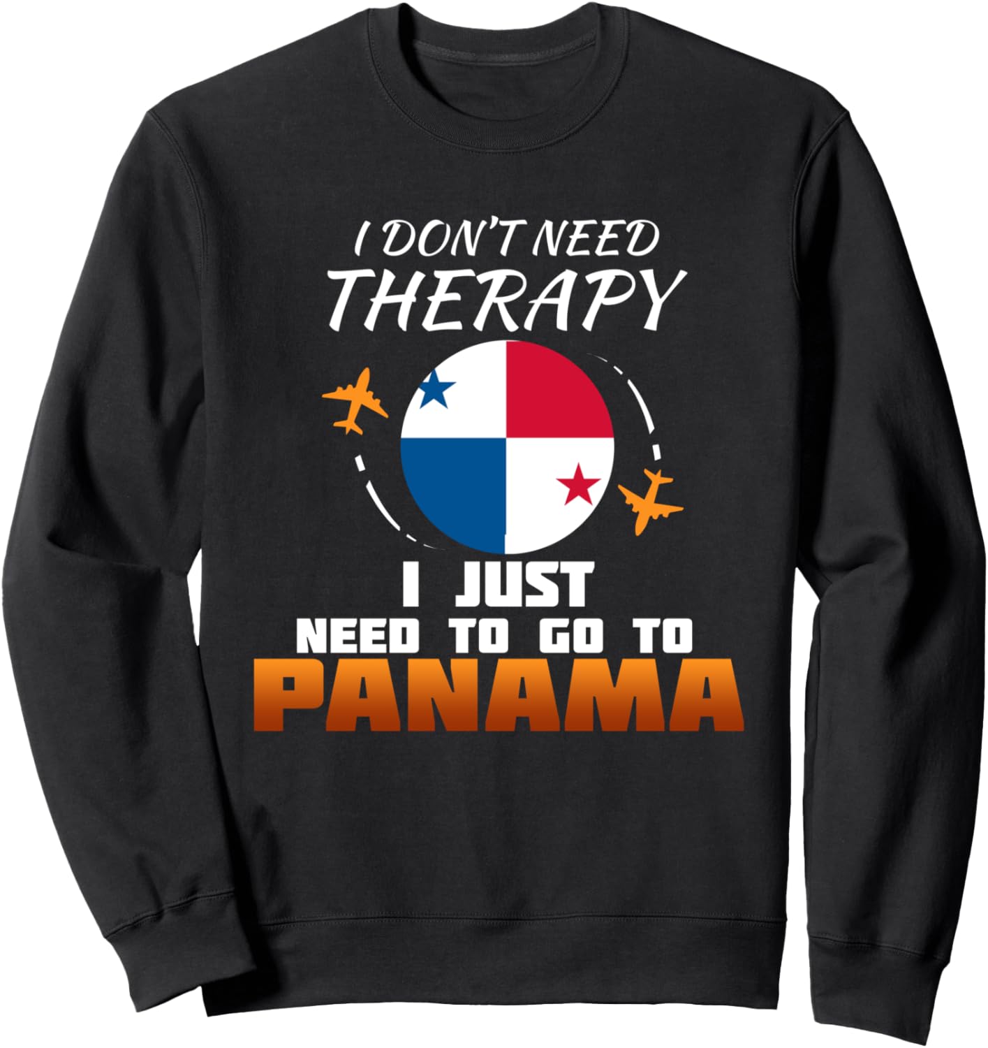 

Флаг Панамы, Флаг Панамы, Толстовка с надписью «Отпуск в Панаме» Panamanian Gifts & Panamanian Souvenirs, черный