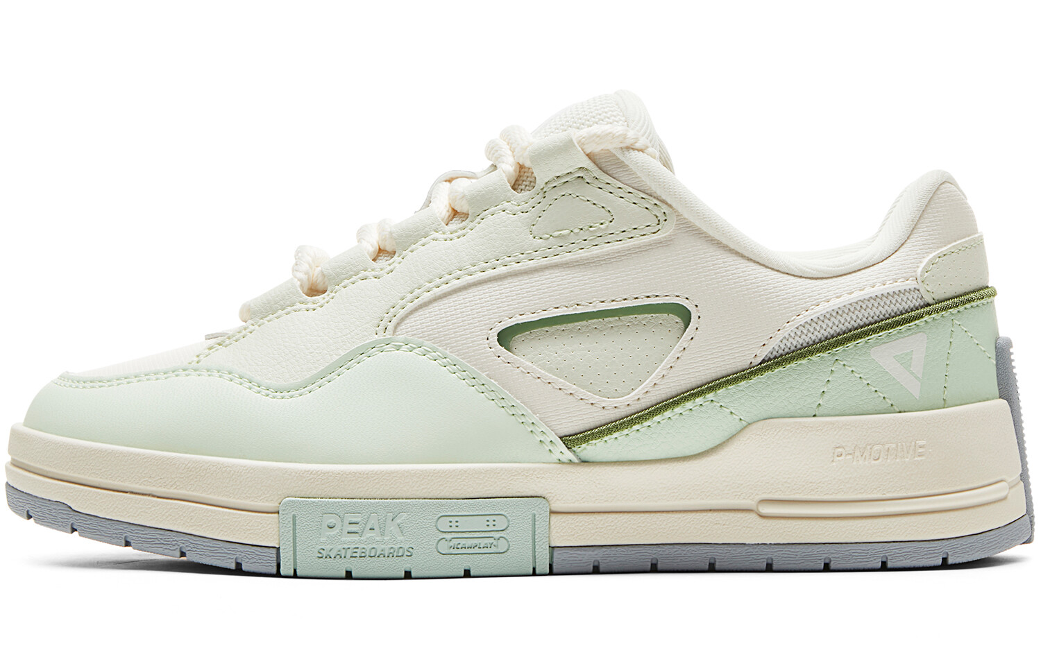 

Кроссовки PEAK Sugar-free Bread Shoes Skateboarding Shoes Women's Low-top Beige/Green, зеленый