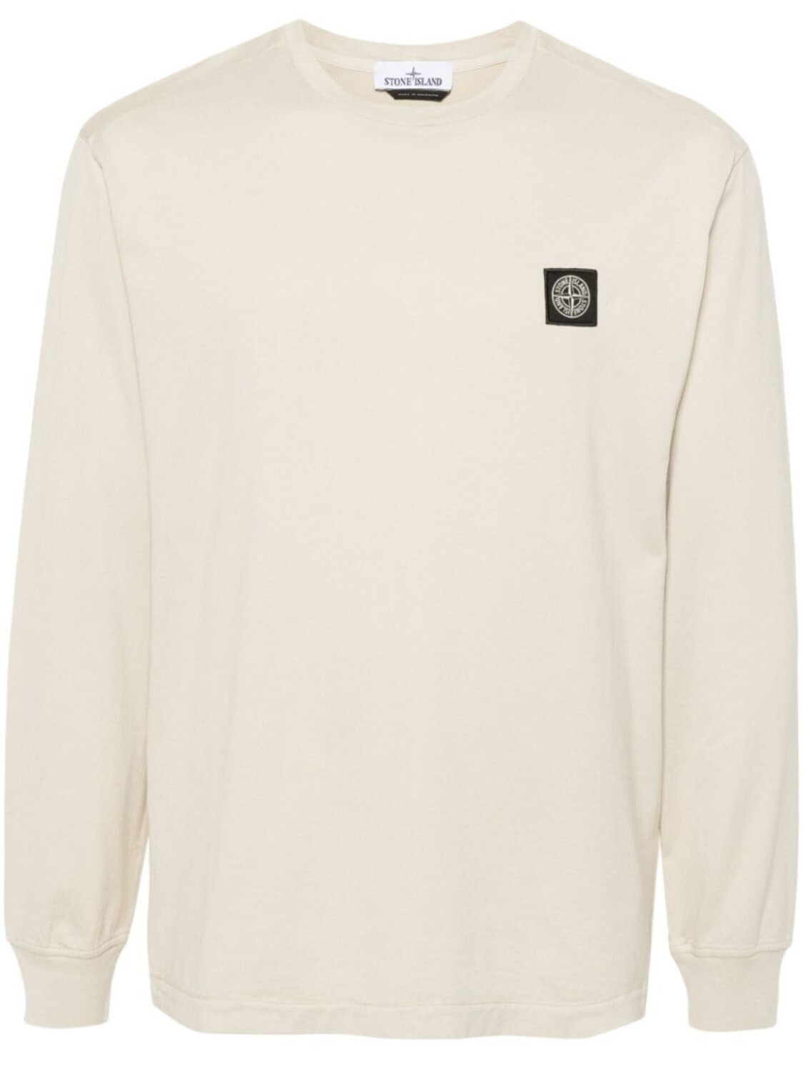 

Stone Island футболка из хлопка с нашивкой в виде компаса, нейтральный цвет