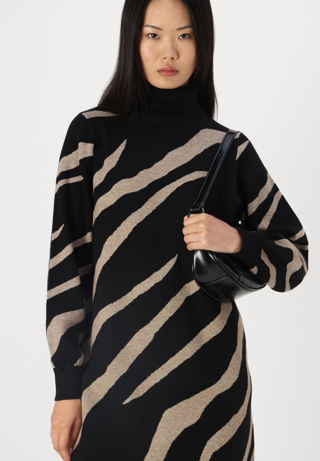 

Платье-джемпер OBJRAY ROLL NECK Object, черный