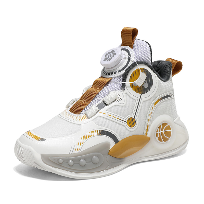 

Детские баскетбольные кроссовки с противоскользящей подошвой, защитой от ударов и устойчивостью к истиранию TONYBEAR, белый