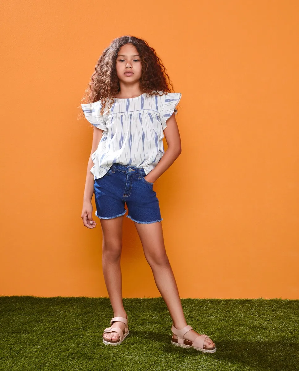 

Базовые шорты для девочки Kids El Corte Inglés, синий