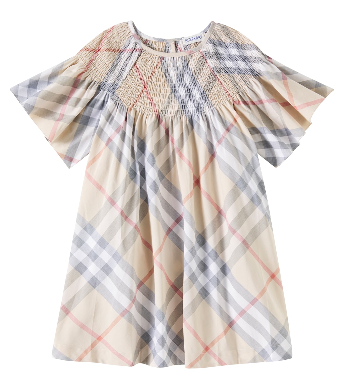 

Платье из хлопка Burberry Check Burberry Kids, Pale Stone Ip Check