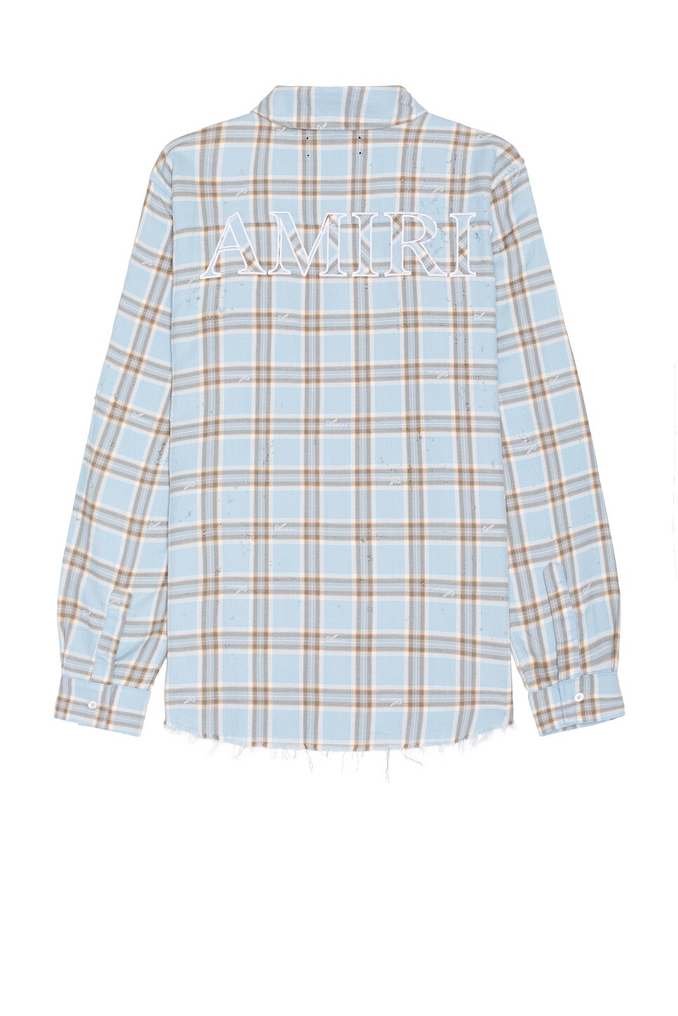 

Фланелевая рубашка с дробовиком Amiri, цвет Sea Blue