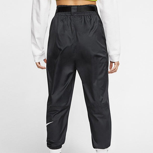 Брюки sportswear swoosh woven casual sports long pants black Nike, черный — фото 4