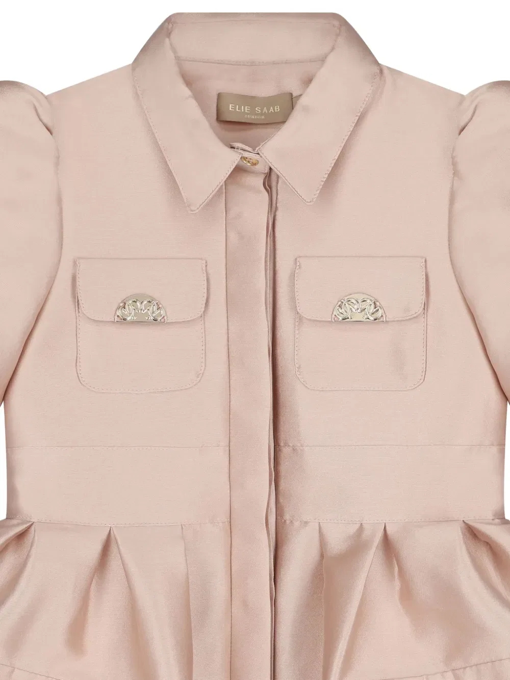 Платье с пышными рукавами Elie Saab Junior, розовый — фото 3