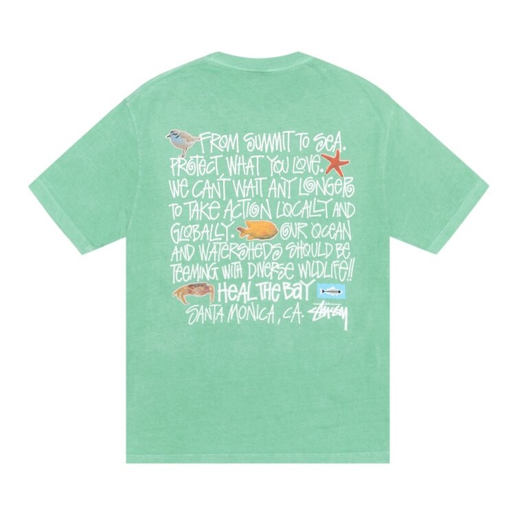 Футболка Stussy Heal The Bay Summit To Sea Tee, зеленый — фото 2