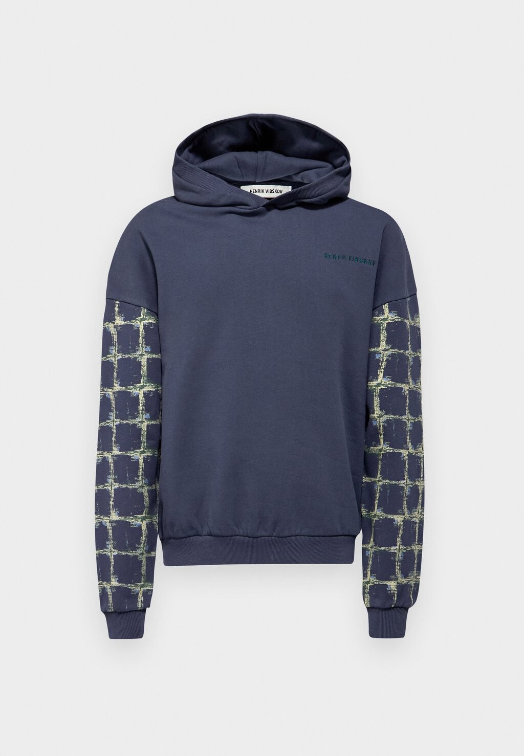 

Толстовка с капюшоном GRID HOODIE Henrik Vibskov, темно-синий