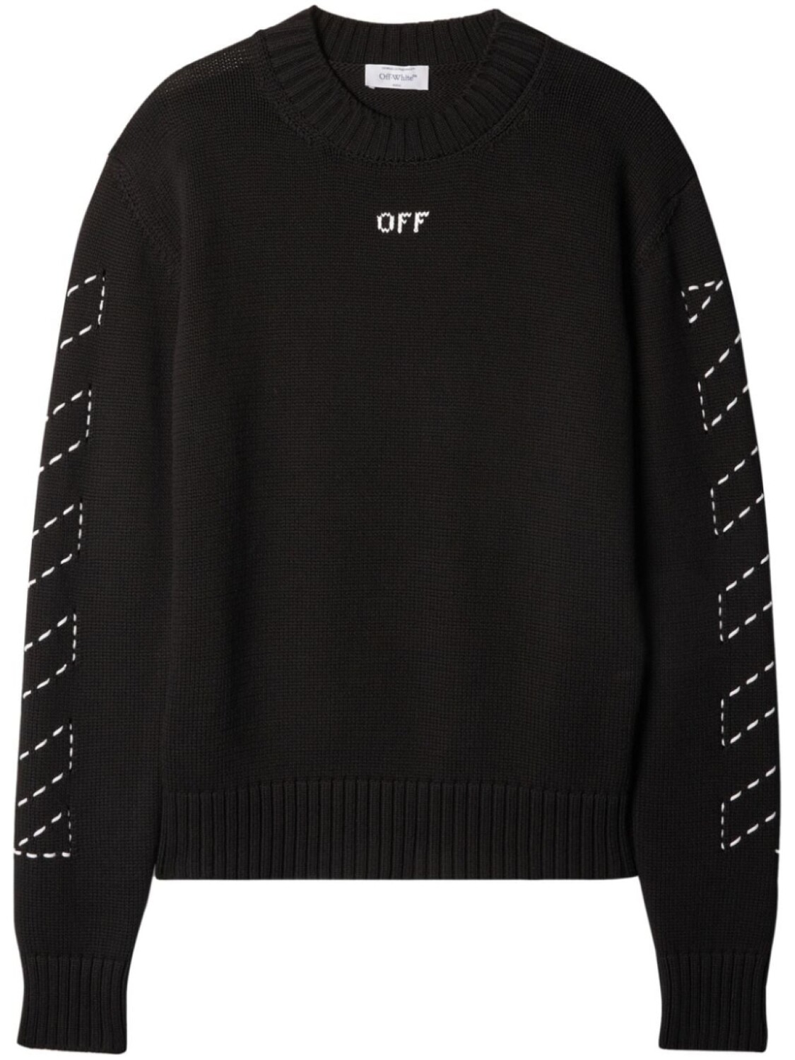 

Off-White джемпер с вышивкой Arrows, черный