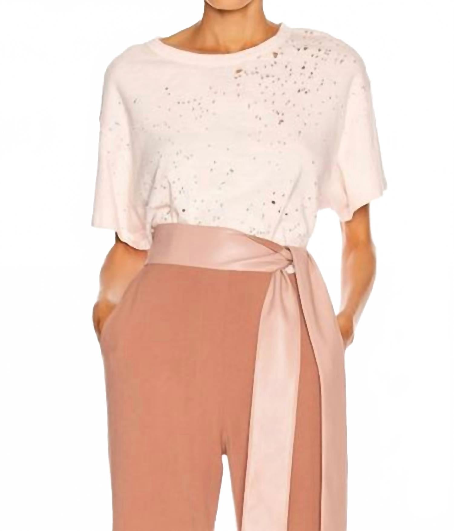 

Amiri Футболка с коротким рукавом "Дробовик" лососевого цвета, Розовый, Amiri Футболка с коротким рукавом "Дробовик" лососевого цвета