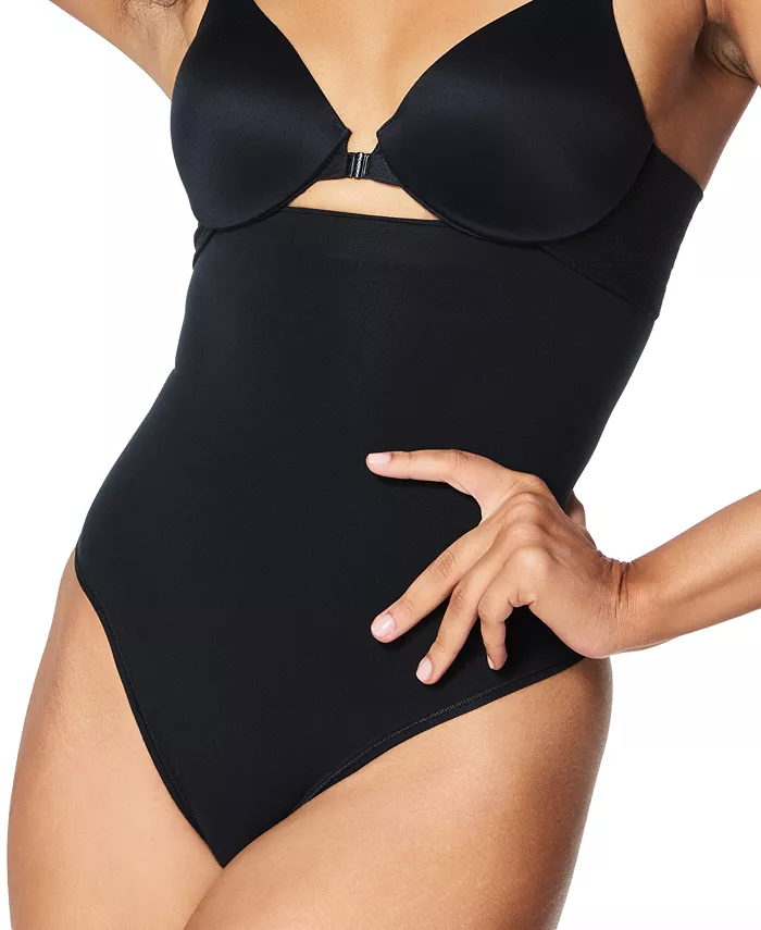 

Женские бесшовные утягивающие трусы-стринги с высокой посадкой SPANX, черный