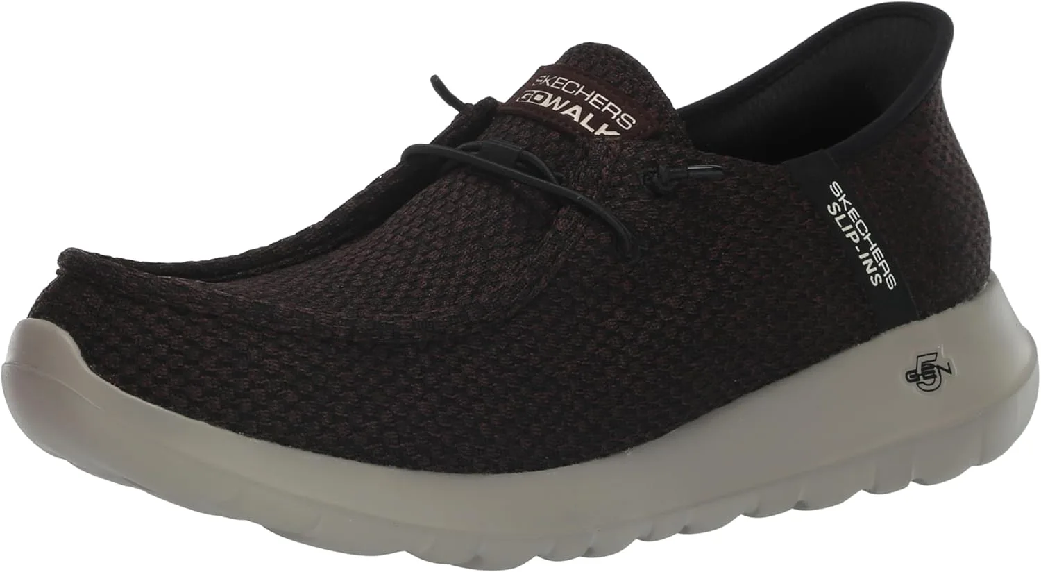 Мужские слипоны Skechers Go Walk Max Free Hands, коричневый — фото 3