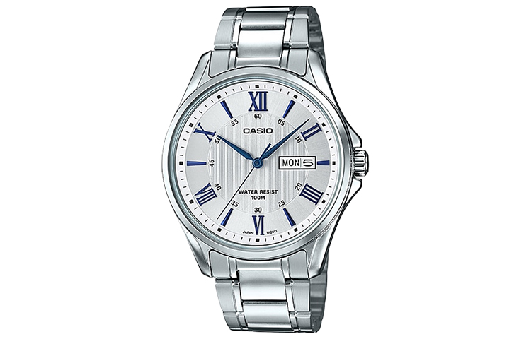 

CASIO Часы Men Standard Series Silver Watch MTP-1384D-7A2, Silver Dial
