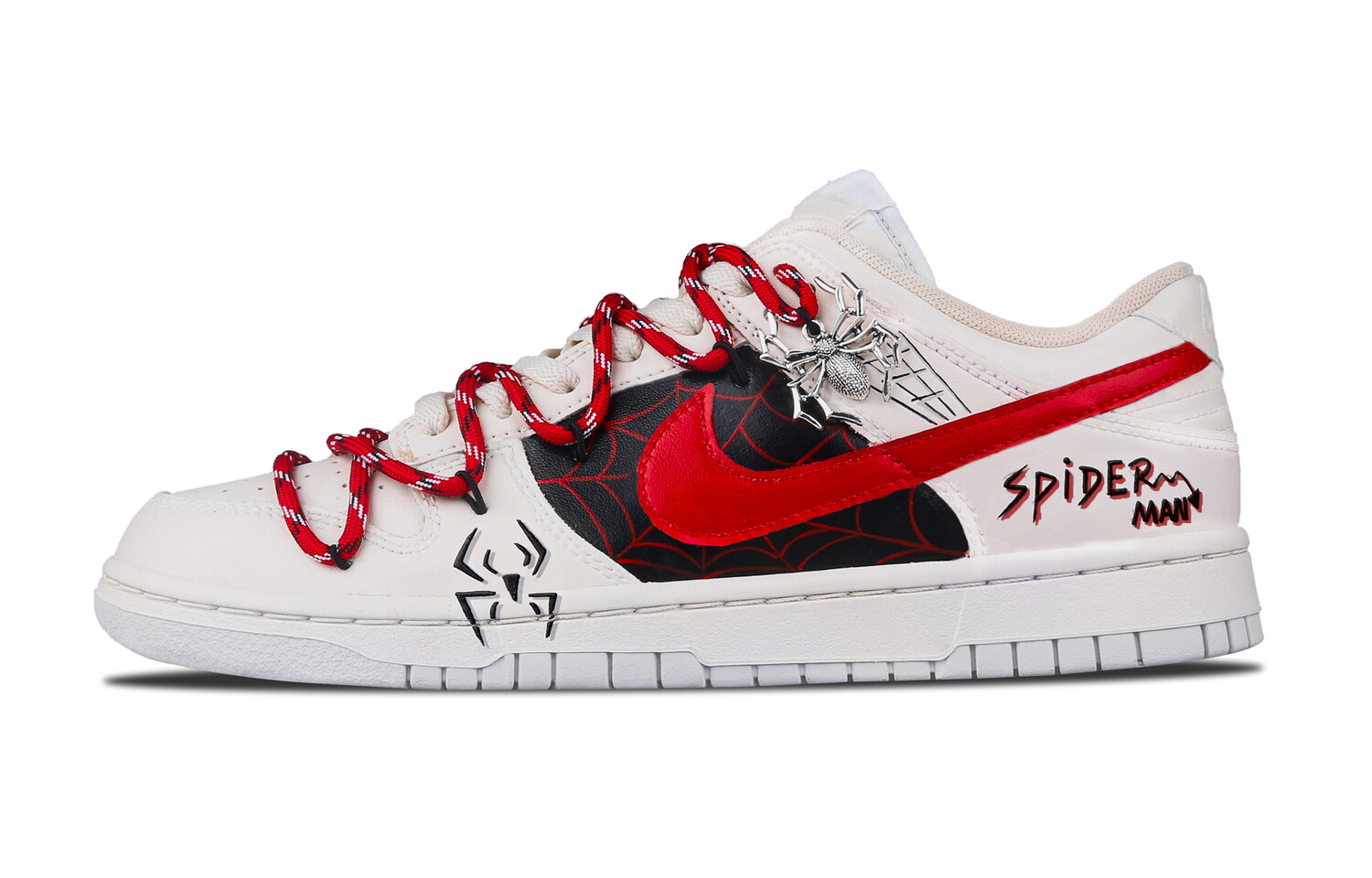 

Кроссовки Nike Dunk Skateboarding Shoes Men Low-top Red And White, красный