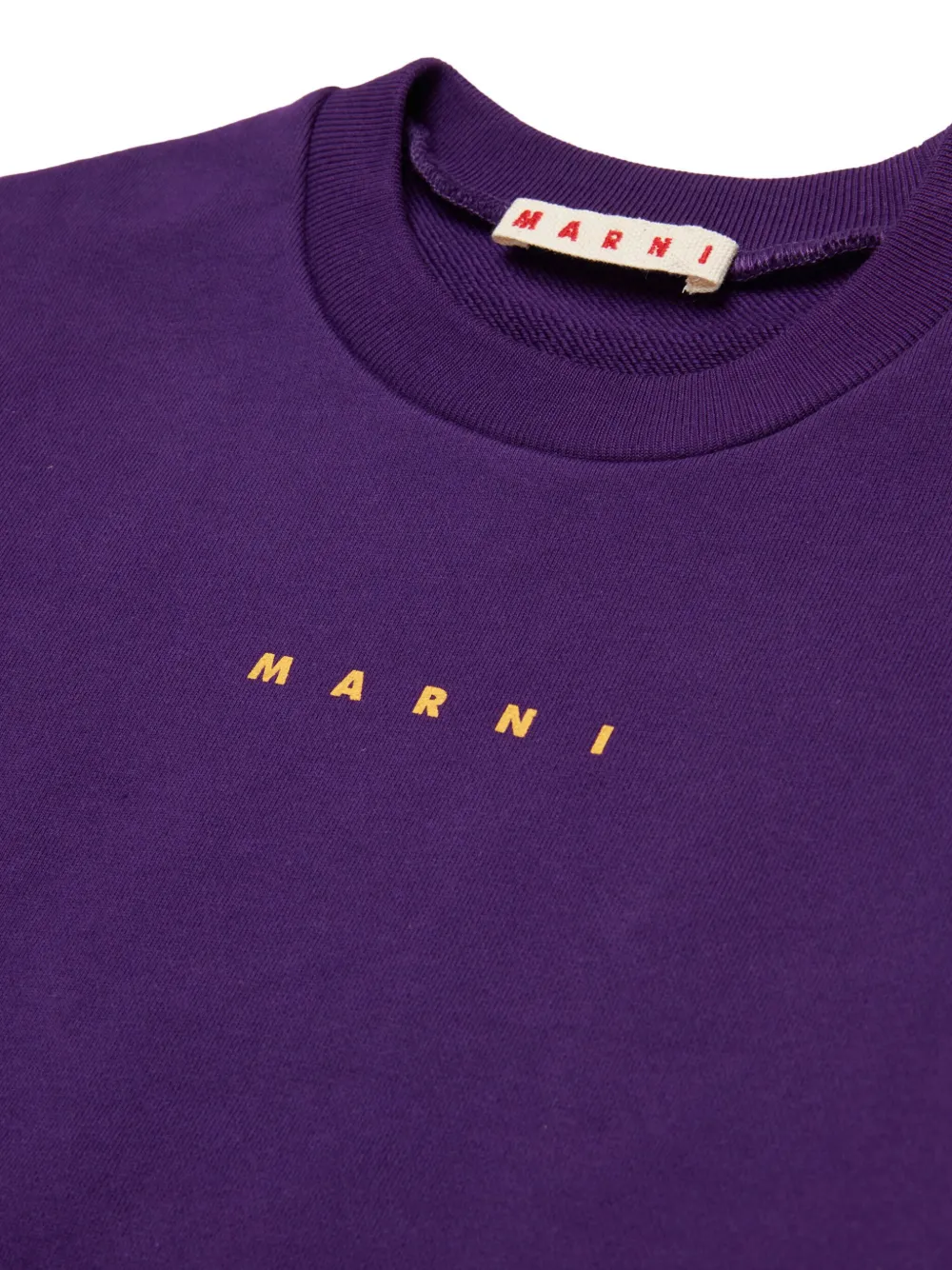 Толстовка с логотипом Marni Kids, фиолетовый — фото 4
