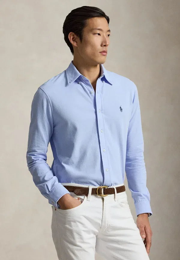 Футболка Polo Ralph Lauren Featherweight Mesh, цвет галька голубой