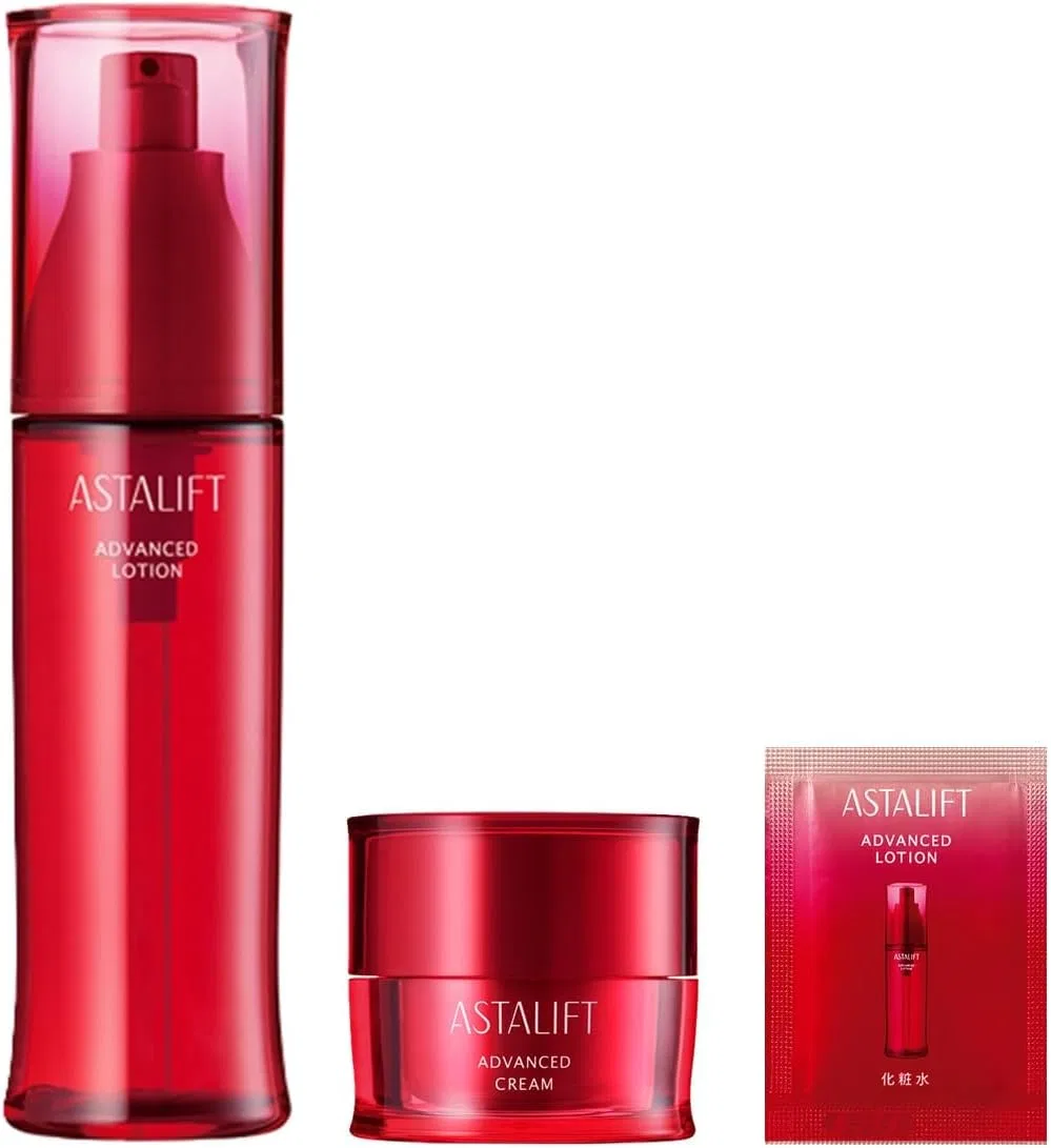 Набор для ухода за кожей лица ASTALIFT Advanced Lotion 130 мл + Advanced Cream 30 г + пробник