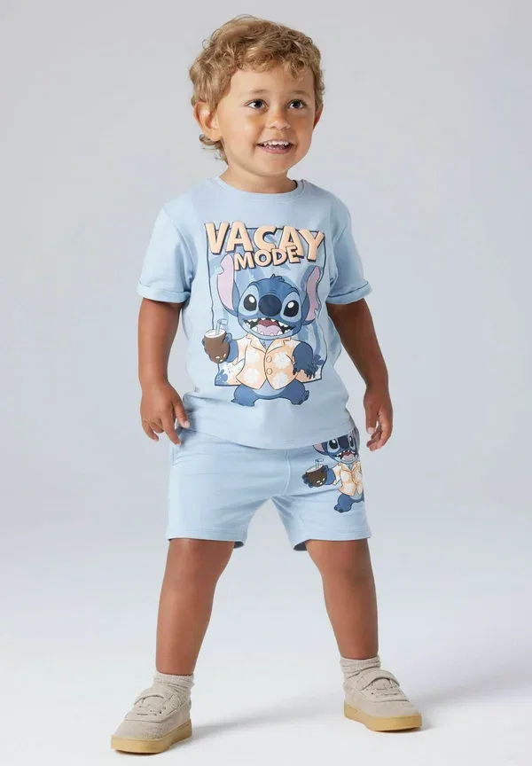 Футболка Name It stitch print t-shirt, синий туман