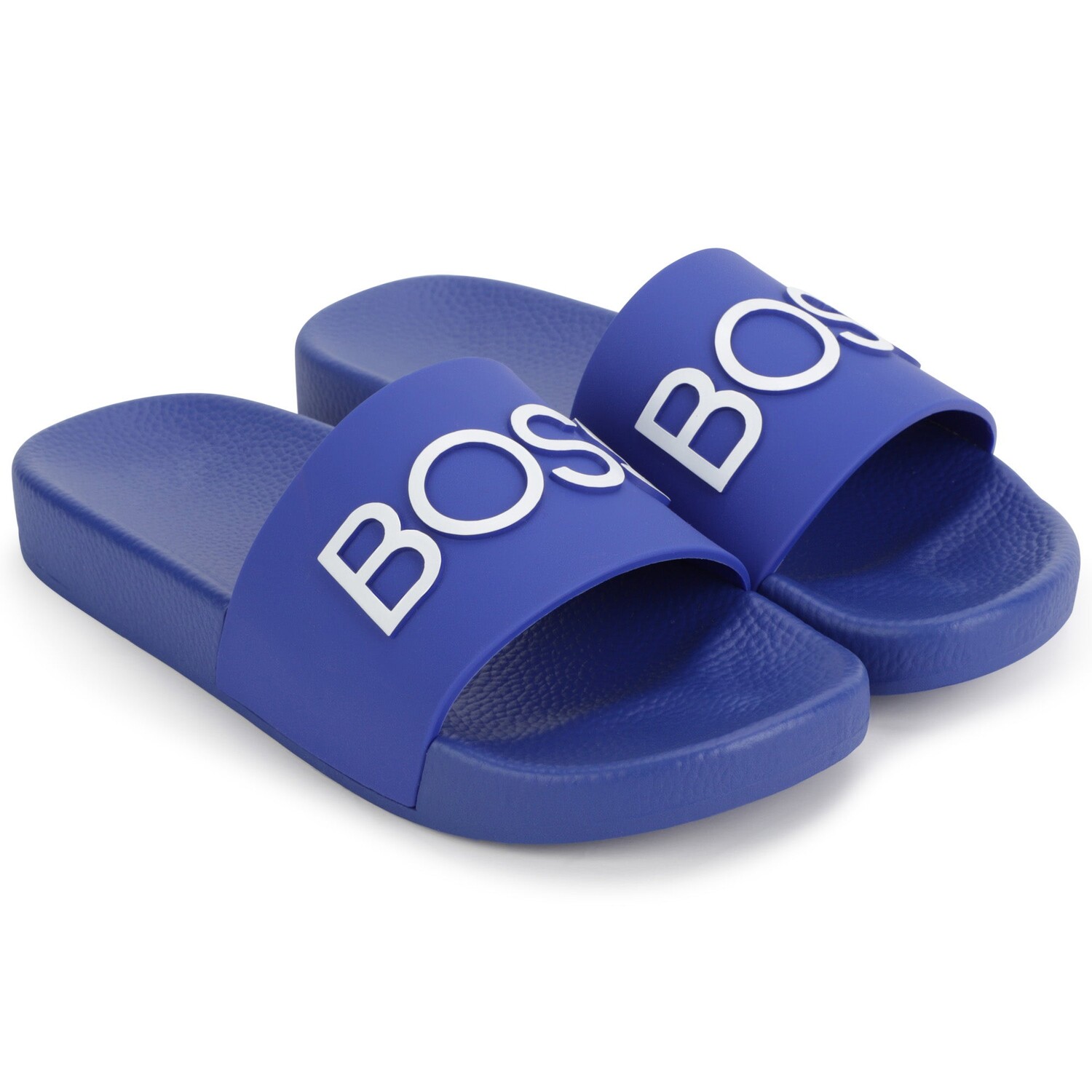 

Синие шлепанцы с логотипом BOSS, синий