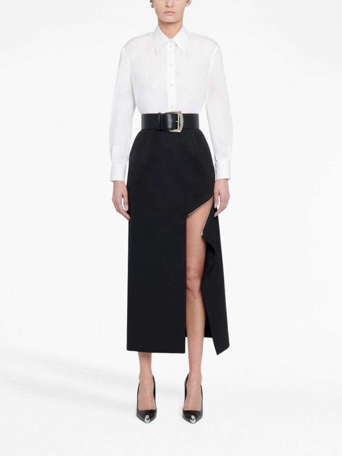 

Alexander McQueen юбка-карандаш с молнией, черный