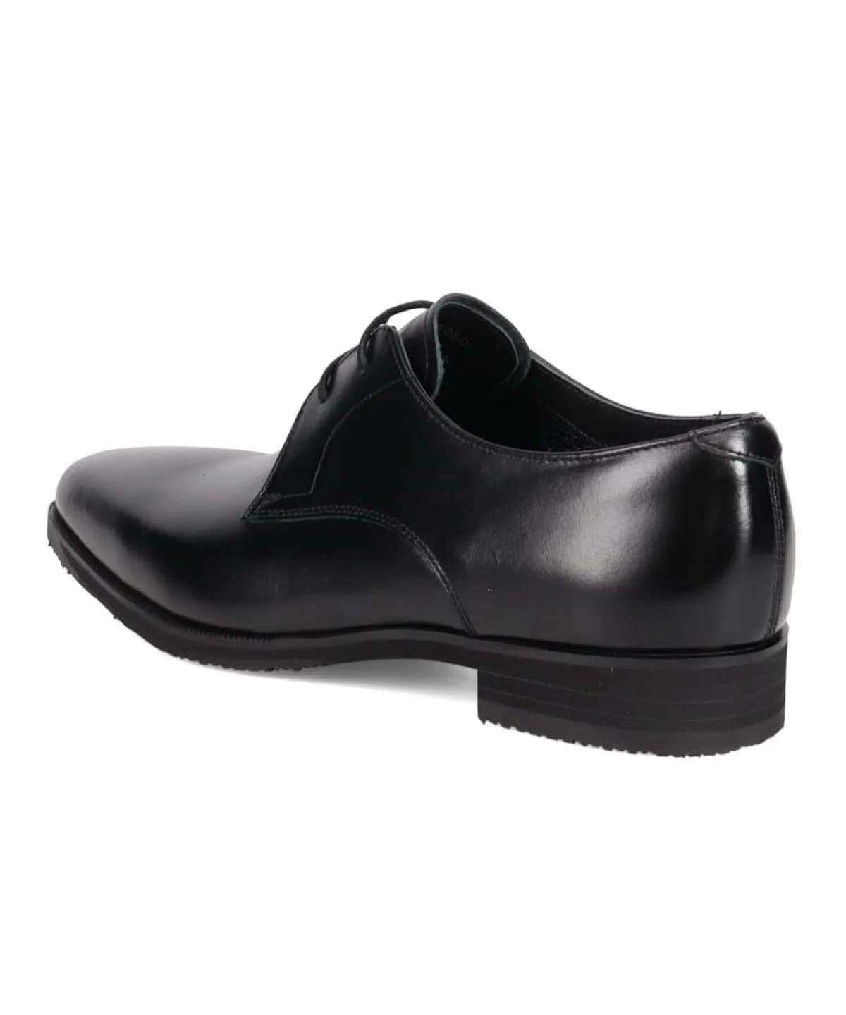 Туфли-лодочки с перфорацией и гладким носком Modello, black — фото 3